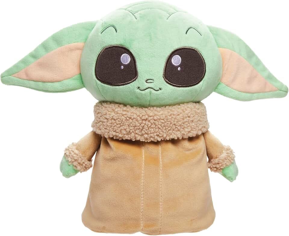 Mattel Star Wars Springender Grogu“-Plüschspielzeug mit Sprung-Action und Geräuschen, weiche Plüschfigur inspiriert von Star Wars: Das Buch von Boba Fett“ HPG48