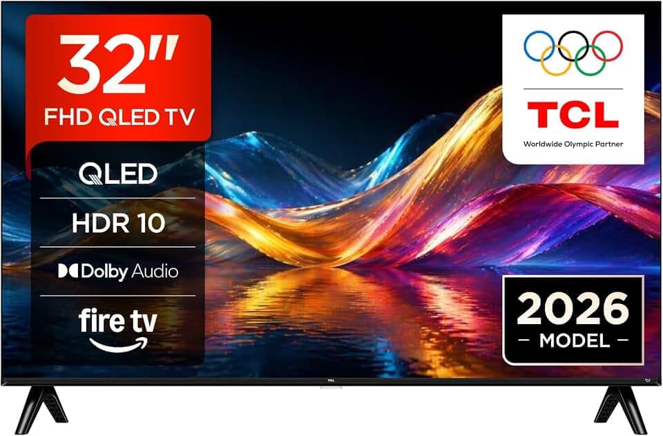 TCL 32V5D QLED 32 Zoll Fernseher, Full HD HDR Smart TV, Fire TV, Direct LED
