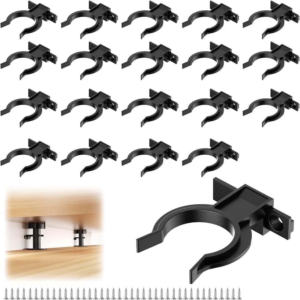 20 Stück Sockelleisten Clips, Küchensockel Befestigung, Sockelleiste KüChe Clips Mit 50 Schrauben, Sockelblende Küche Mit Schraubendreher, Bad Sockelhalterunge FüR 28-32mm KüChenfüße
