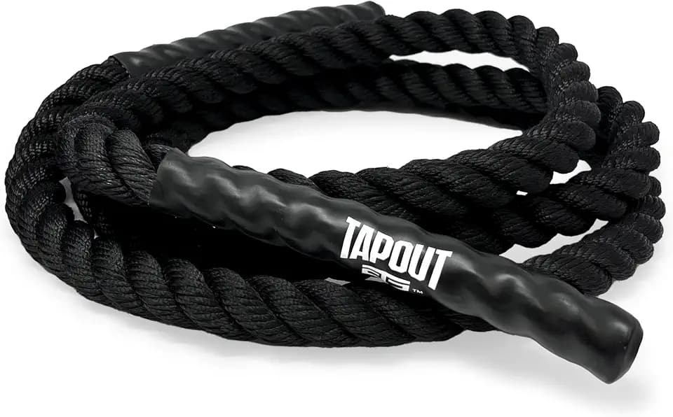 Tapout 9.5-Foot Battle Rope - Compact & Durable