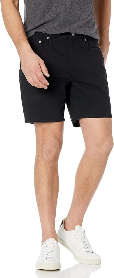 Amazon Essentials Men's Slim-Fit 7" Inseam Stretch 5-Pocket Shorts with Tapered Leg