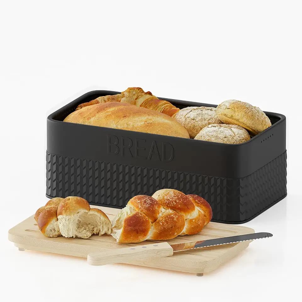 Bread Box for Kitchen Countertop Bread Storage Container for Homemade Bread