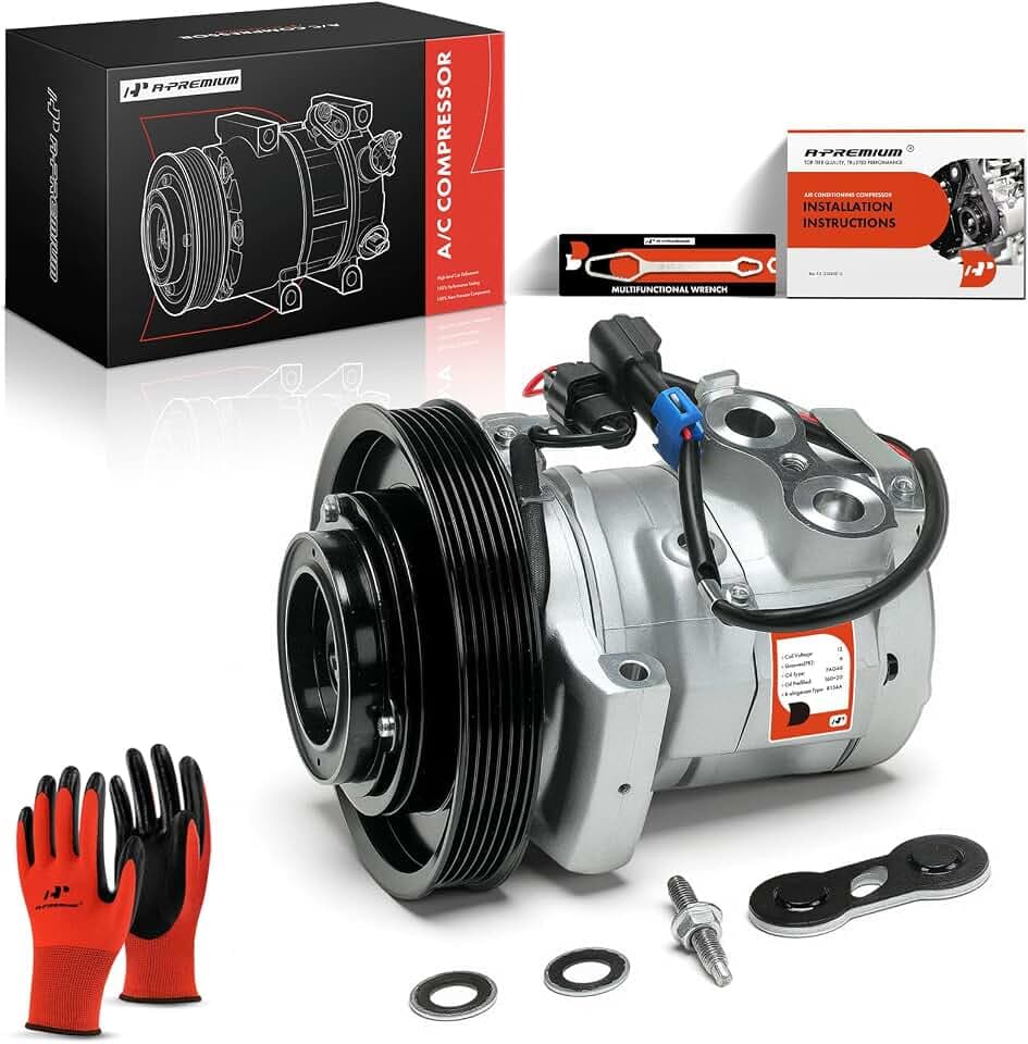 A-Premium Air Conditioner AC Compressor with Clutch