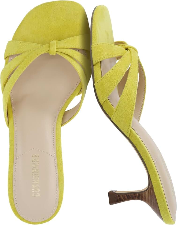 CUSHIONAIRE Malta Strappy Kitten Heels for Women