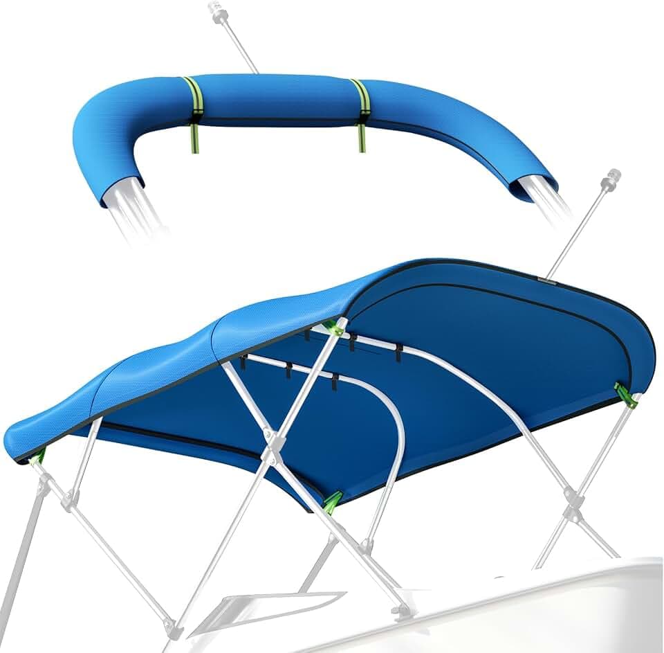 4 Bow 5-Ply 1200D Bimini Top Replacement Cover with Storage Boot