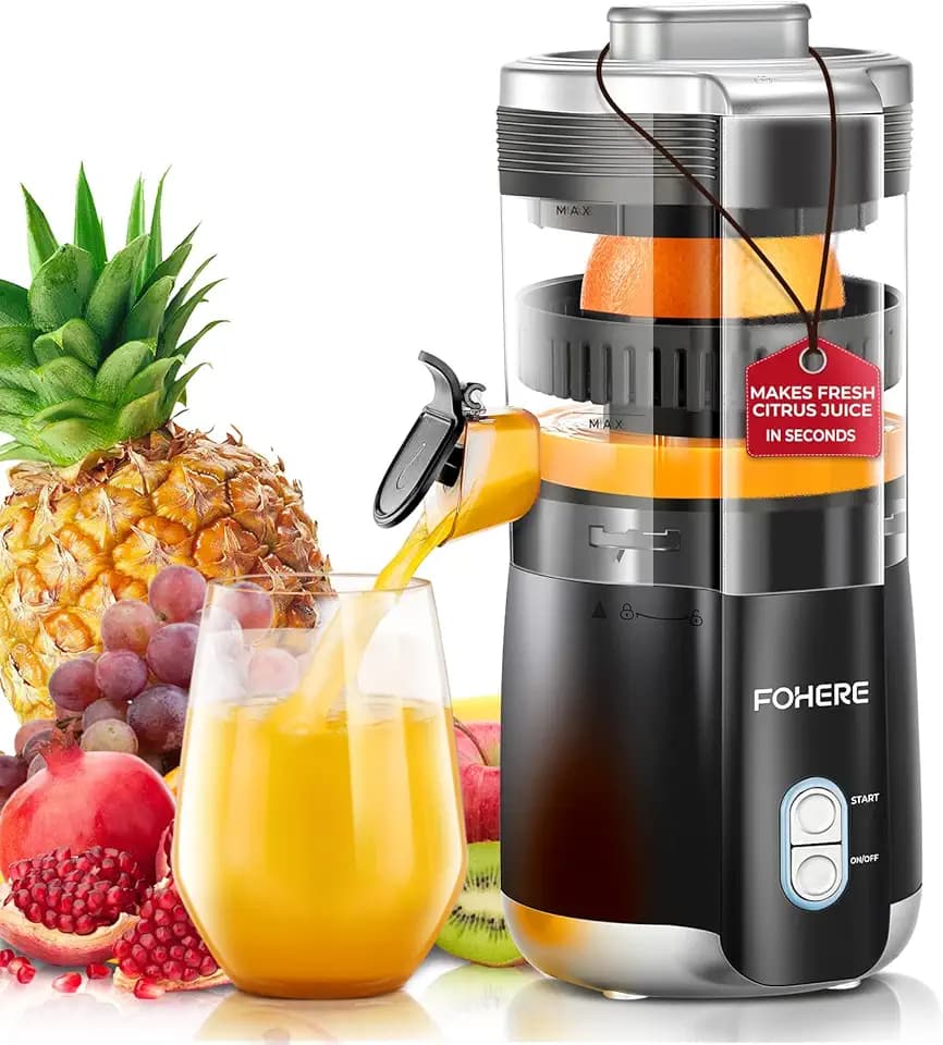 FOHERE Zitruspresse Elektrisch Automatische Saftpresse 100W