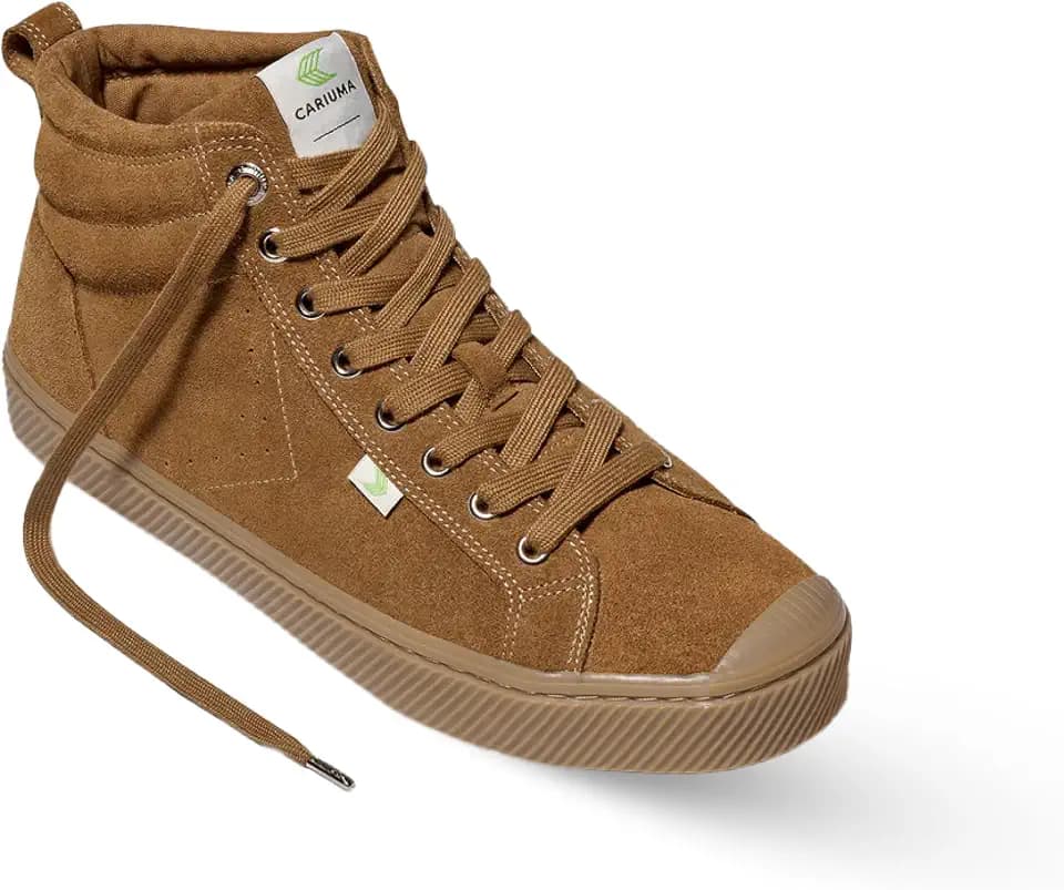 Cariuma OCA Therma High Tops Suede Boots, Comfortable Shoes for Men, Lightweight & Sustainable, Versatile Casual Footwear with 100% Vegan Insoles, Rubber Soles