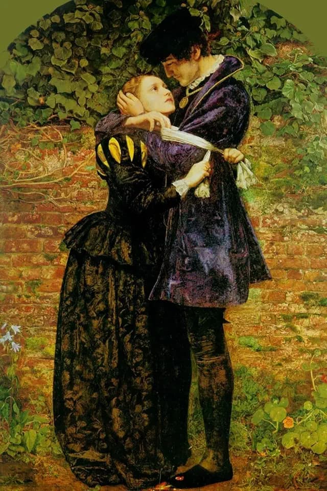 ART.COM Wall Art Print A Huguenot on St. Bartholomew's Day by John Everett Millais, 24" x 36"