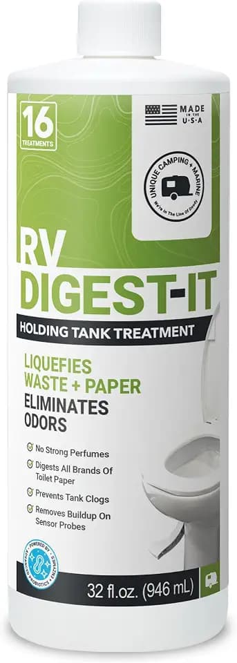 Unique RV Digest-It Liquid RV Holding Tank Treatment, 32 oz