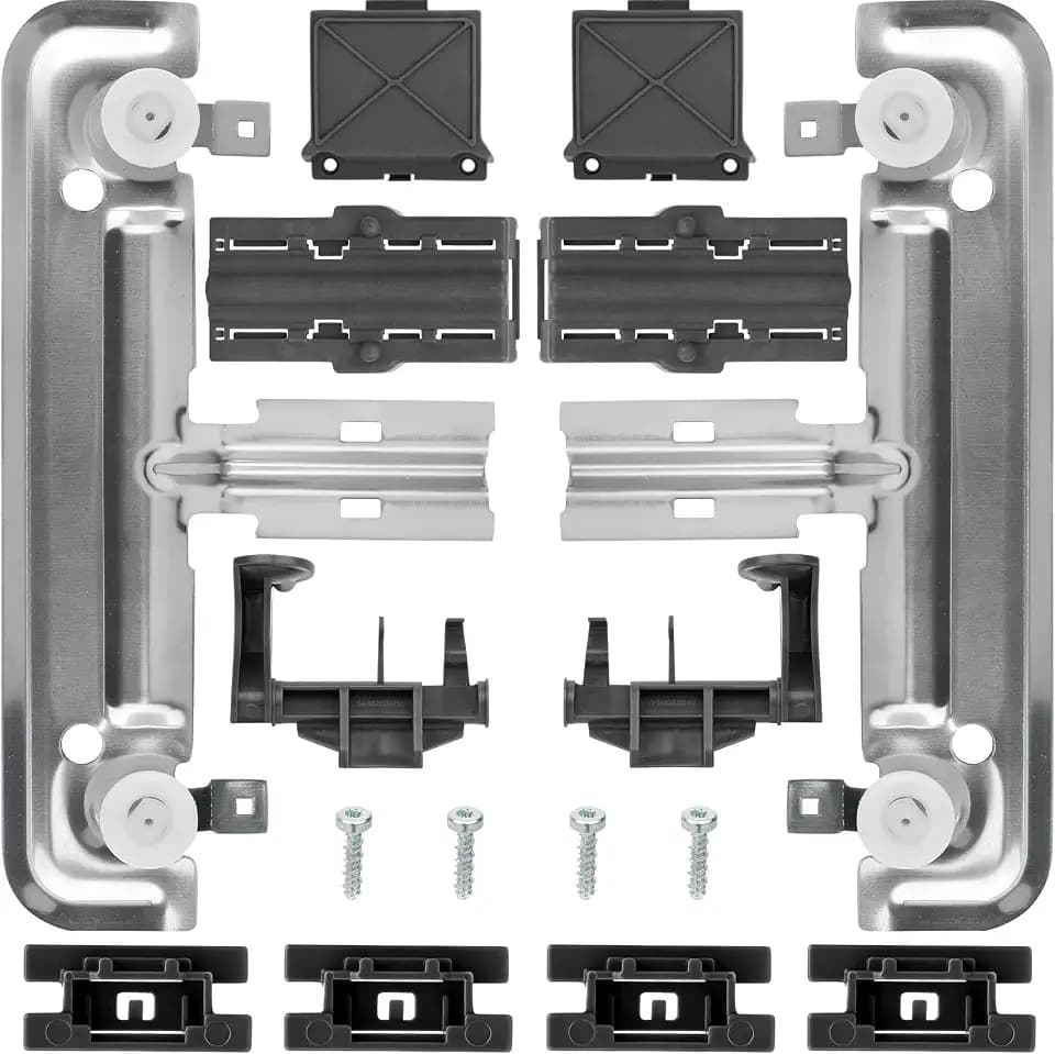 UPGRADED W10712395 Dishwasher Upper Rack Adjuster Kit - Compatible with Whirlpool Kenmore Kitchenaid Dishwasher - Replace W10350375 PS10065979 AP5957560, Fit for WDT730PAHZ0 WDT750SAHZ0 WDT970SAHZ0