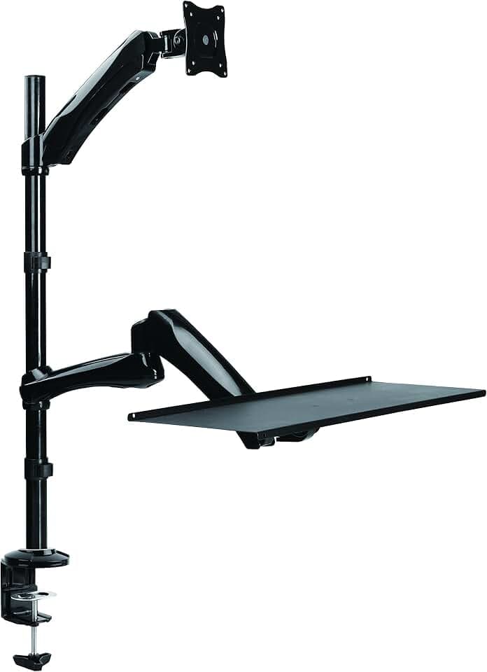 Logilink Bp0030 Supporti A Parete Per Tv 68,6 Cm [27] Scrivania Nero (siT-Stand Workstation Monitor - Desk Mount, 13-27 - Warranty: 12m)
