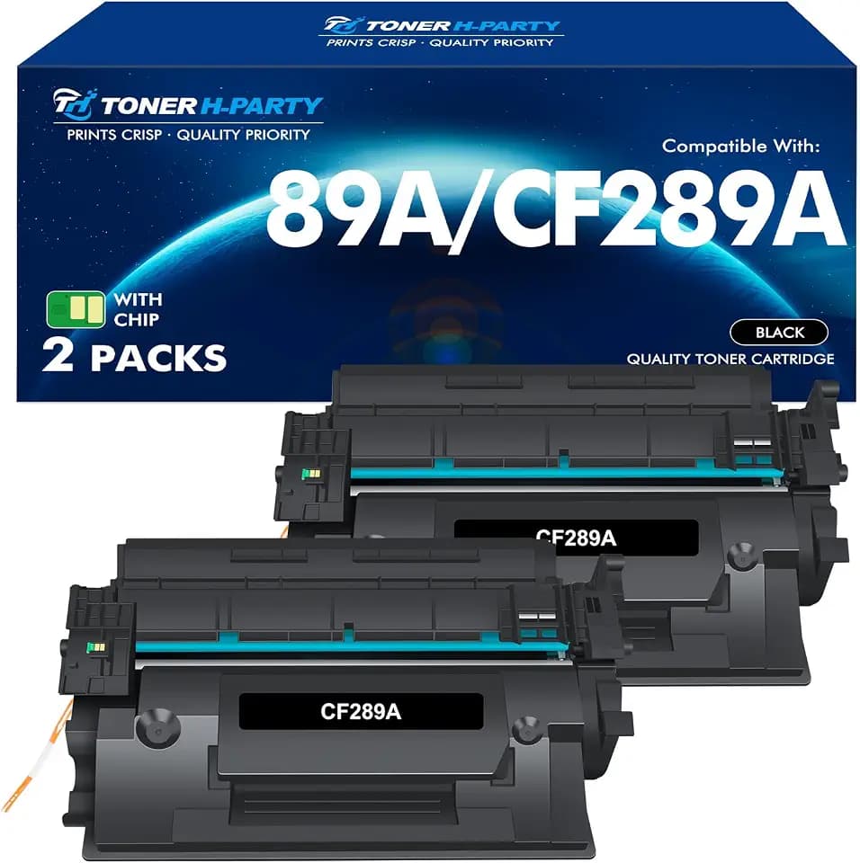 89A Black Toner Cartridge for HP LaserJet CF289A 89X CF289X M507 2 Pack