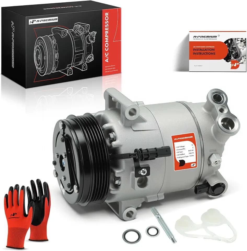 A-Premium Air Conditioner AC Compressor with Clutch