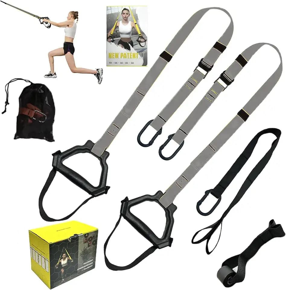 Bodyweight Resistance Training Straps, Home Gym Fitness Trainer kit
