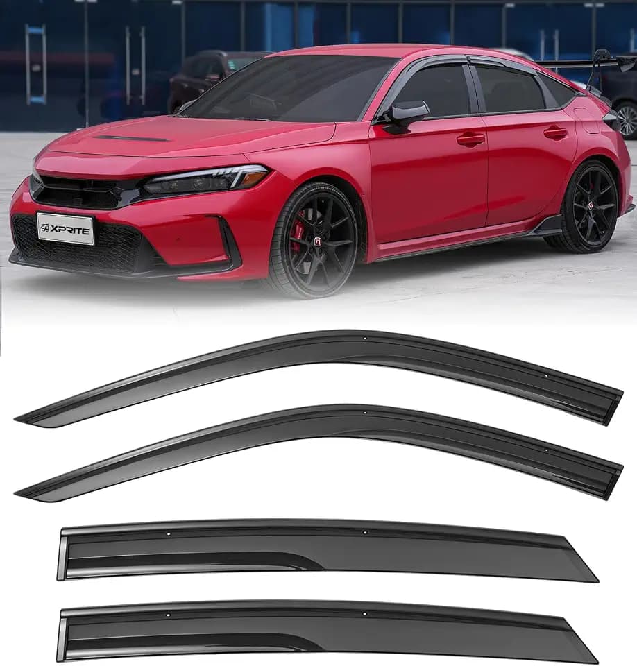Xprite Window Visors Rain Guards for 2021-2026 11th Gen Honda Civic
