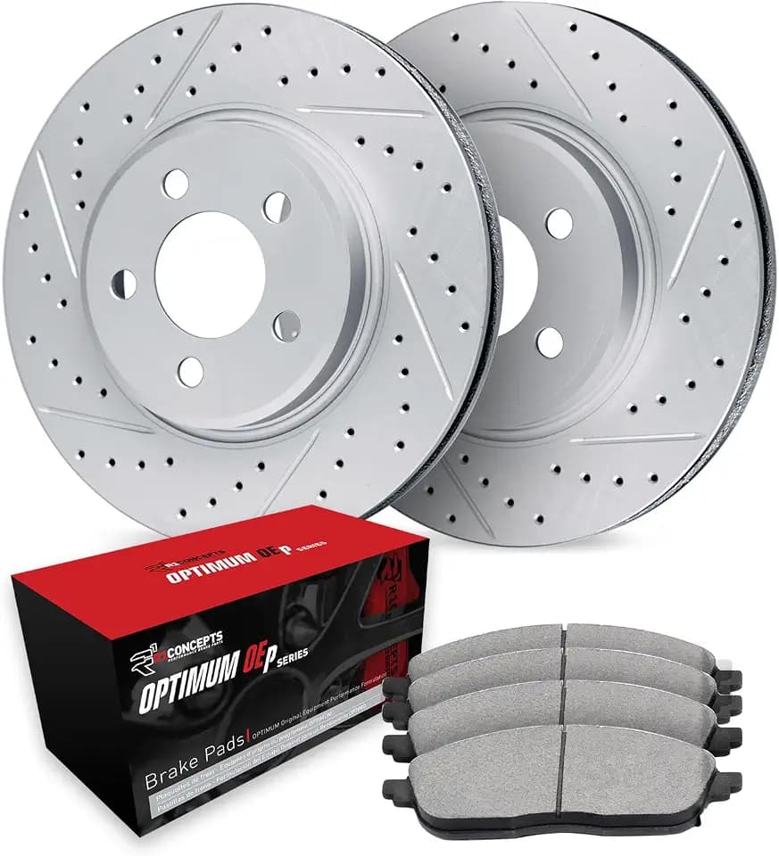 R1 Concepts Rear Brake Kit Fits 2011-2016 BMW 528i, 535i