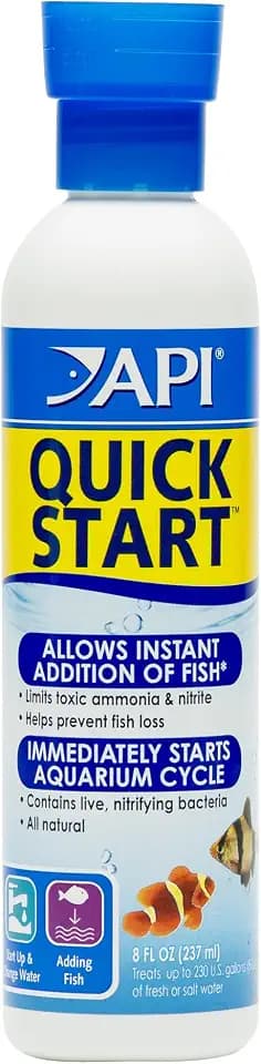 API Quick Start Freshwater & Saltwater Aquarium Nitrifying Bacteria (8 oz)