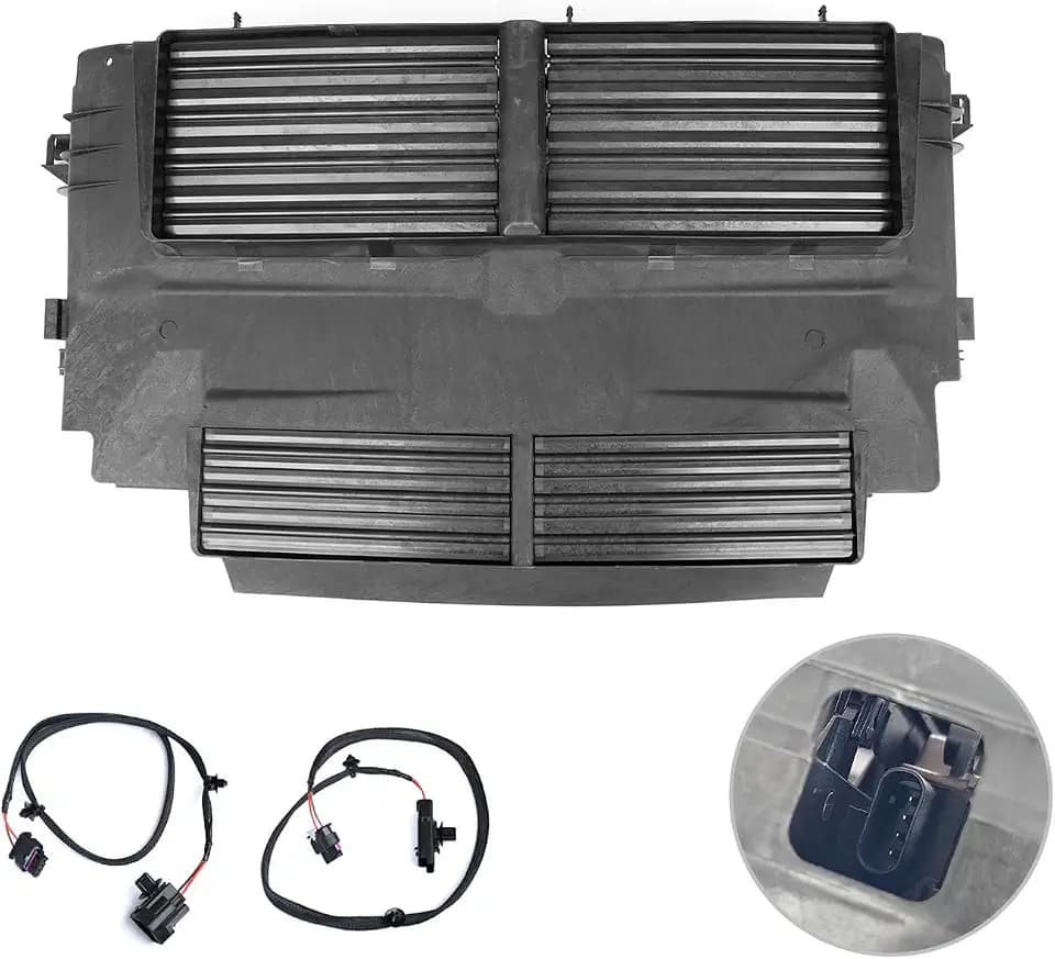 Radiator Shutter With Actuator Motor Compatible with 2012 2013 2014 2015 2016 2017 2018 Fo-rd Focus 2.0L,Replacement for CM5Z8475A,CM5Z8B455A,BM518475BJ,BM518475DE,ATPP5220112009 Grille Shutter