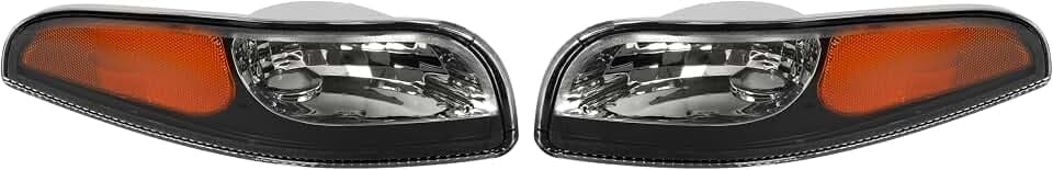 ALMULOO 2PCS Turn Signal Lights Compatible with 1997-2004 Corvette C5