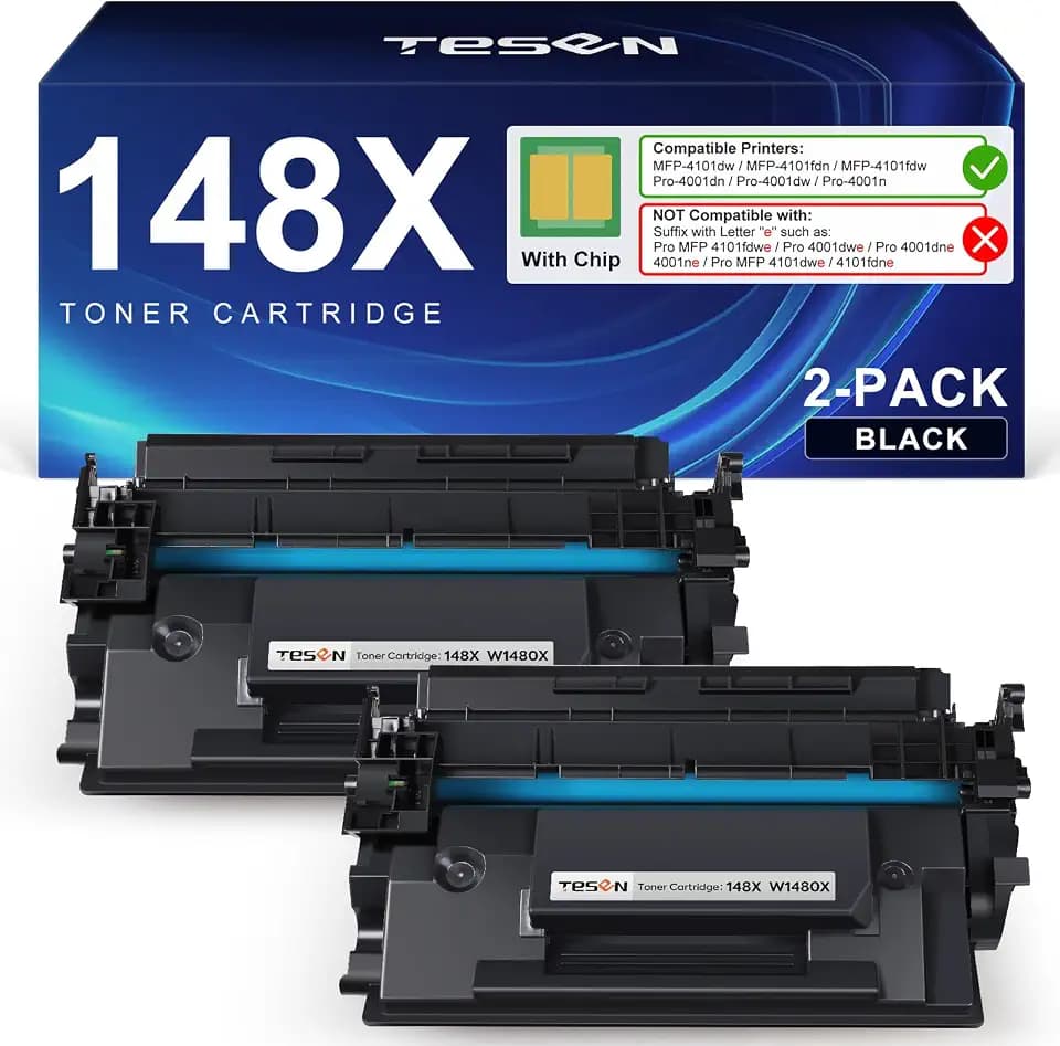 TESEN 148X Black High Yield Toner Cartridge 4001n 4101fdw (with Chip)