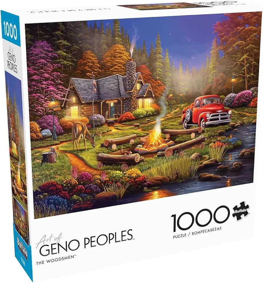 Buffalo Games The Woodsmen, 1000 Piece Puzzle for Adults, Poster Included
