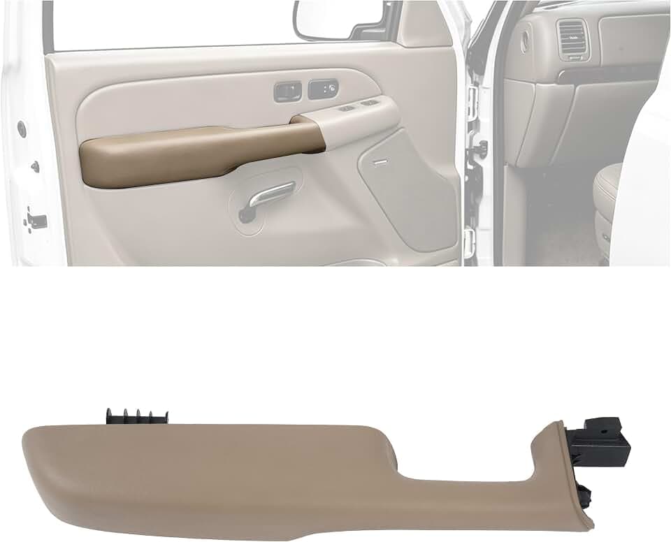 ALMULOO Left Door Armrest Compatible with 99-02 Sierra Yukon Suburban Tahoe