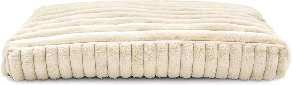 Record - Comfit Hundekissen für Hunde und Katzen, weich und gemütlich, Plüsch, Maße 80 x 50 x 15 cm, Beige