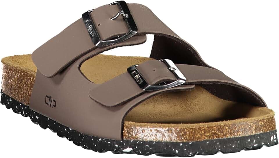 CMP ECO THALITA Men’s Sustainable Sandals – Lightweight, Adjustable Double Buckle with Shock-Absorbing Sole – Casual Travel & Outdoor Footwear – Made in Europe