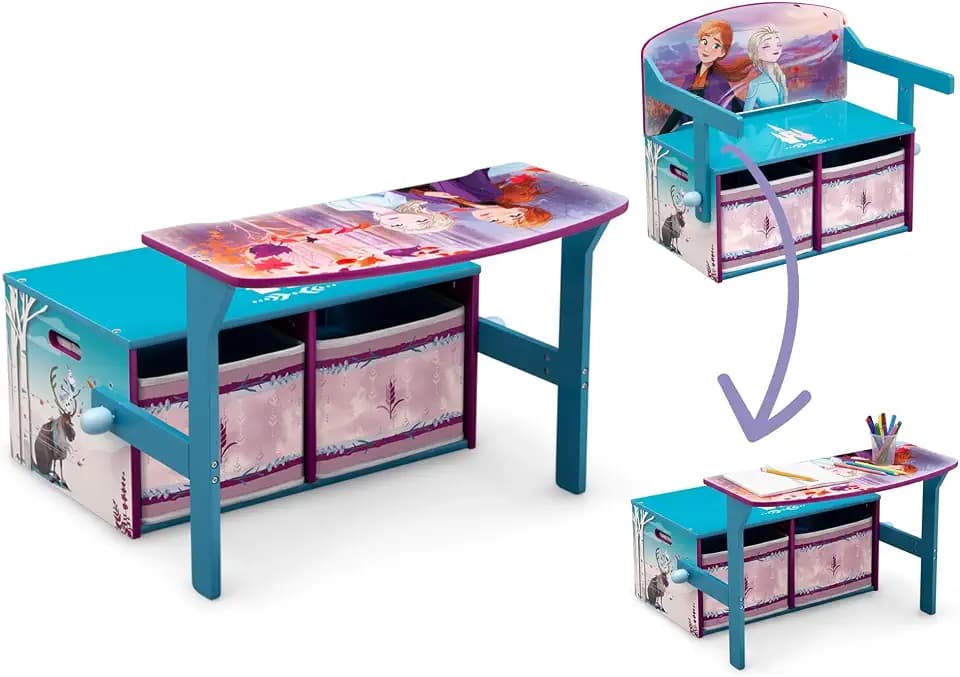 Delta Children Kids Convertible Activity Bench - Greenguard Gold Certified, Frozen II