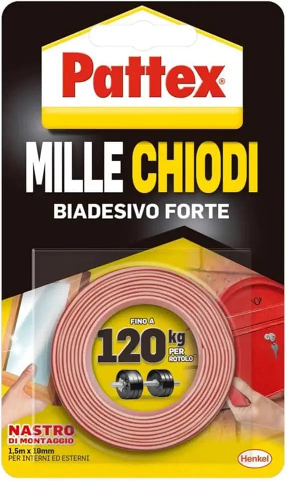 Pattex 1415580 Montageband, 19 mm x 1,5 m