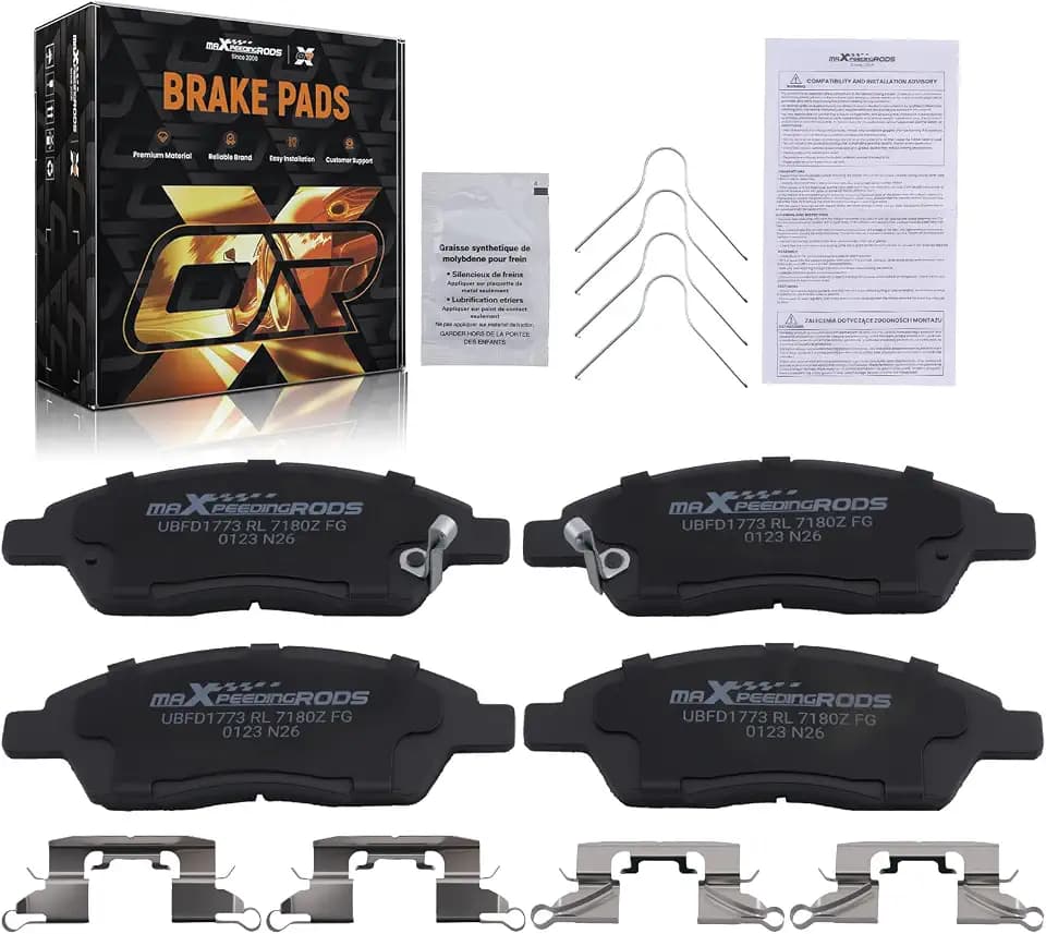 maXpeedingrods for D1592 Front Brake Pads for Nissan Versa 1.6L 2012