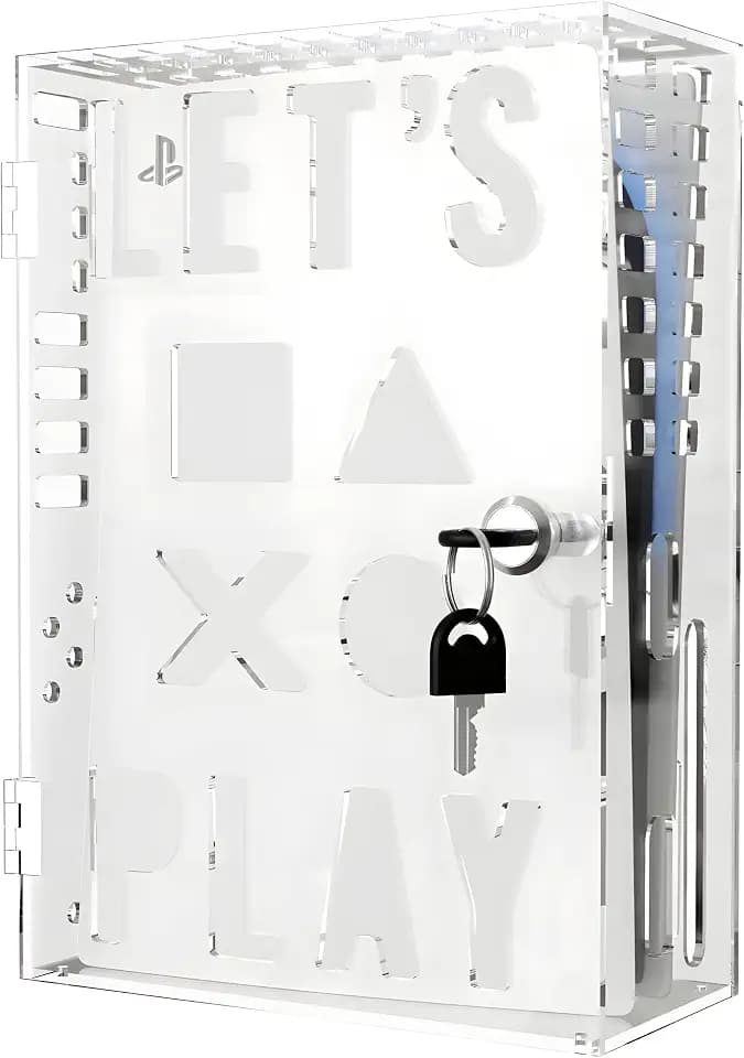 PS5 Console Lock Box for Parents - Acrylic Display Case for PlayStation 5