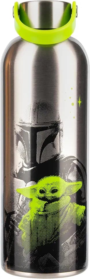 Paladone Star Wars Grogu Metall-Trinkflasche – Offiziell lizenziertes Star Wars-Produkt