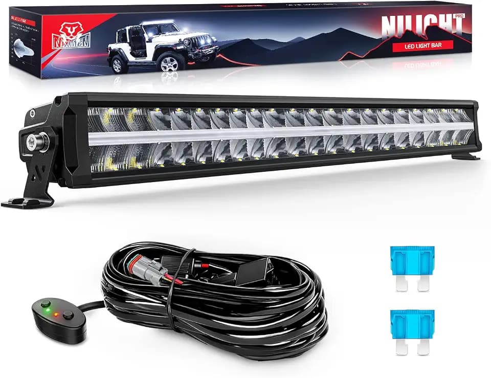 Nilight Pro Series 30 Inch LED Light Bar with DRL Anti-Glare
