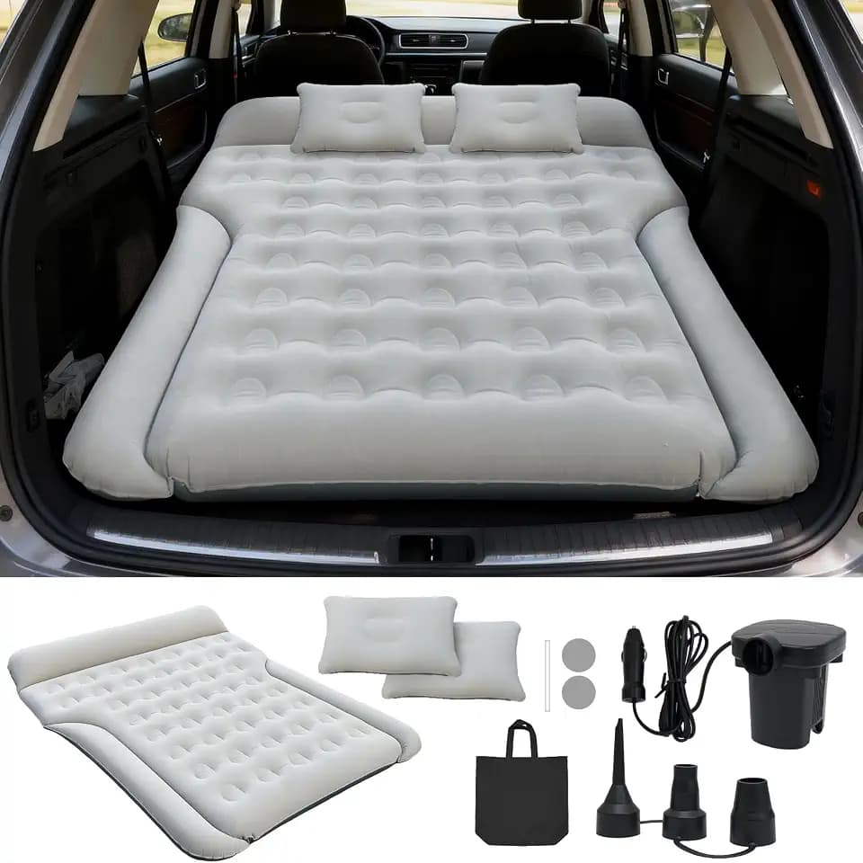 SUV Air Mattress, Inflatable Bed for Car, Grey