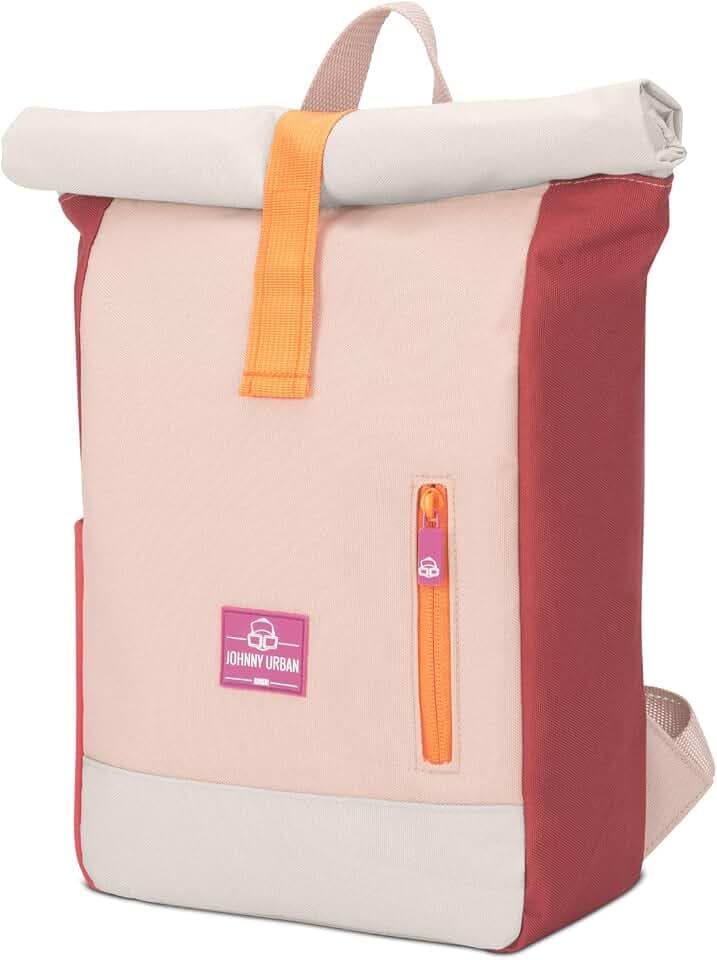 Johnny Urban Rucksack Kinder Mädchen Rot - Junior Aaron - Kinderrucksack mit Brustgurt - Aus recyceltem Material - Ab 3 Jahre - 8L - Wasserabweisend