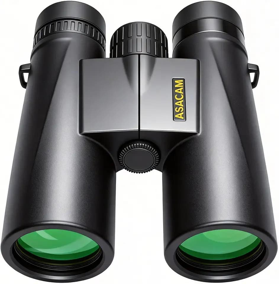Asacam 12x42 Binoculars for Adults, HD High Powered Binoculars with BAK4 Prism, Lightweight for Bird Watching, Hunting and Travel