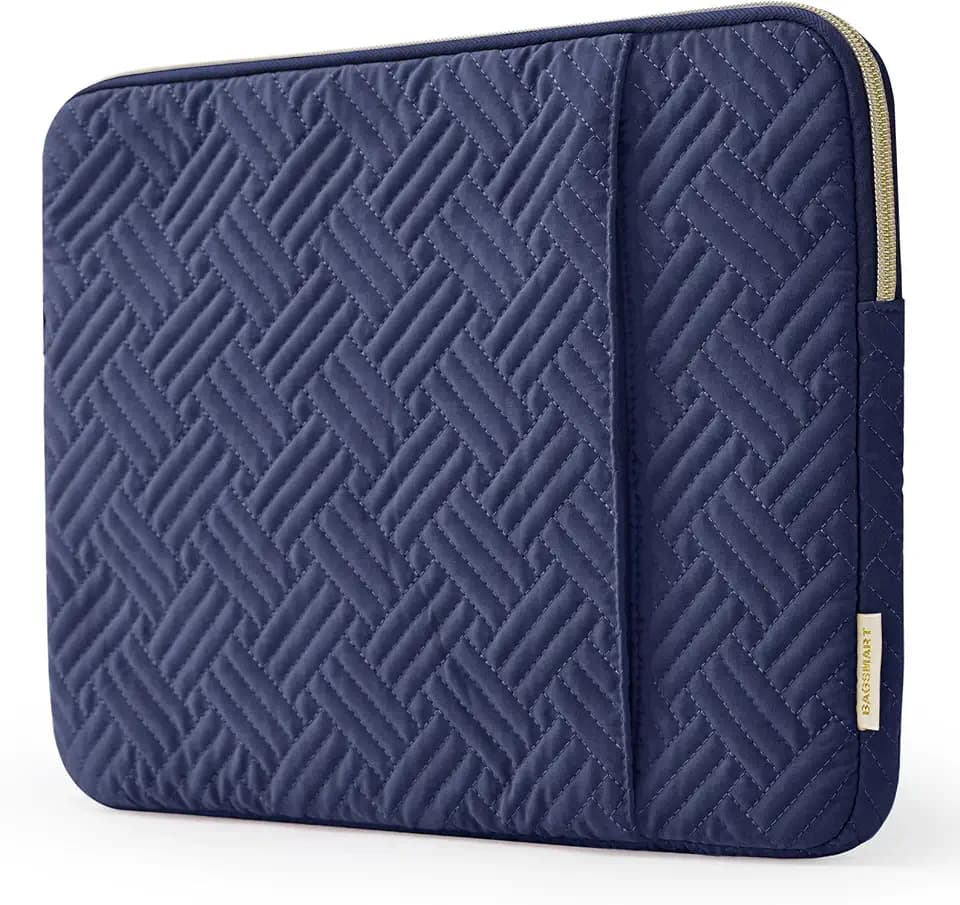 BAGSMART Lightweight Laptop Sleeve with Pocket, Protective Laptop Case