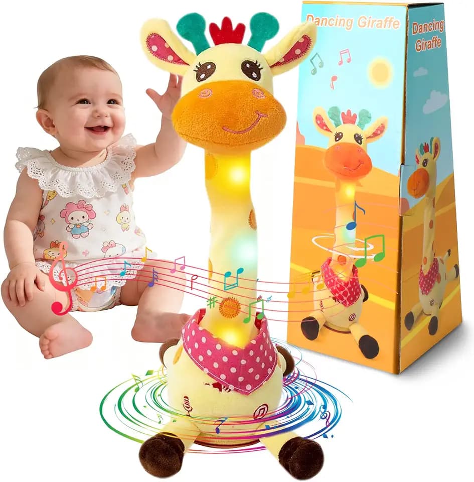 MIAODAM Dancing Talking Giraffe Toys, Singing Giraffe Stuffed Animal