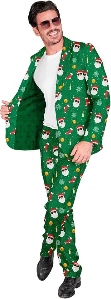 W WIDMANN Milano Party Fashion - Weihnachtsanzug Herren