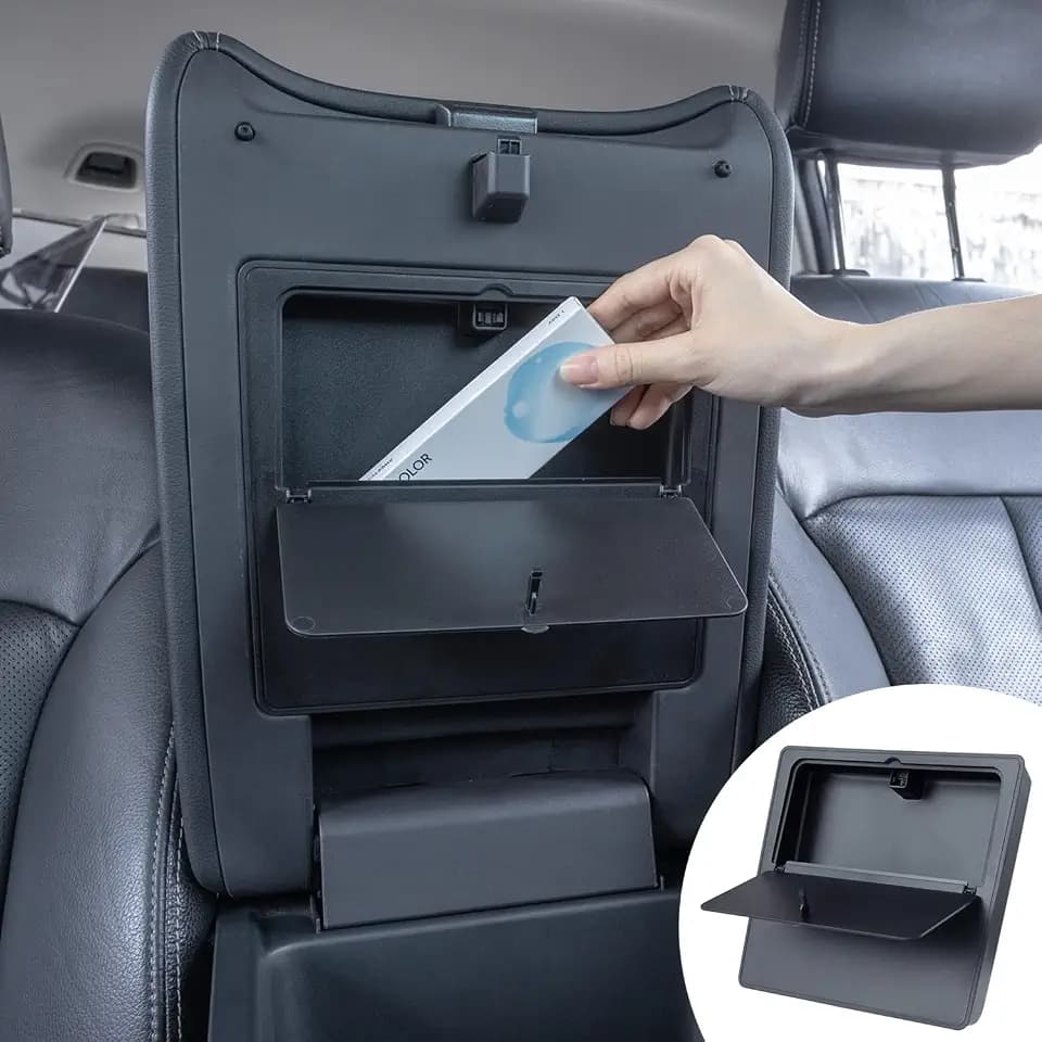 PIMCAR Center Console Hidden Organizer for 2023-2026 Honda Pilot, 2024-2026 Honda Ridgeline/Passport Armrest Hidden Storage Box Secret Compartment Press to Open and Close Car Accessories