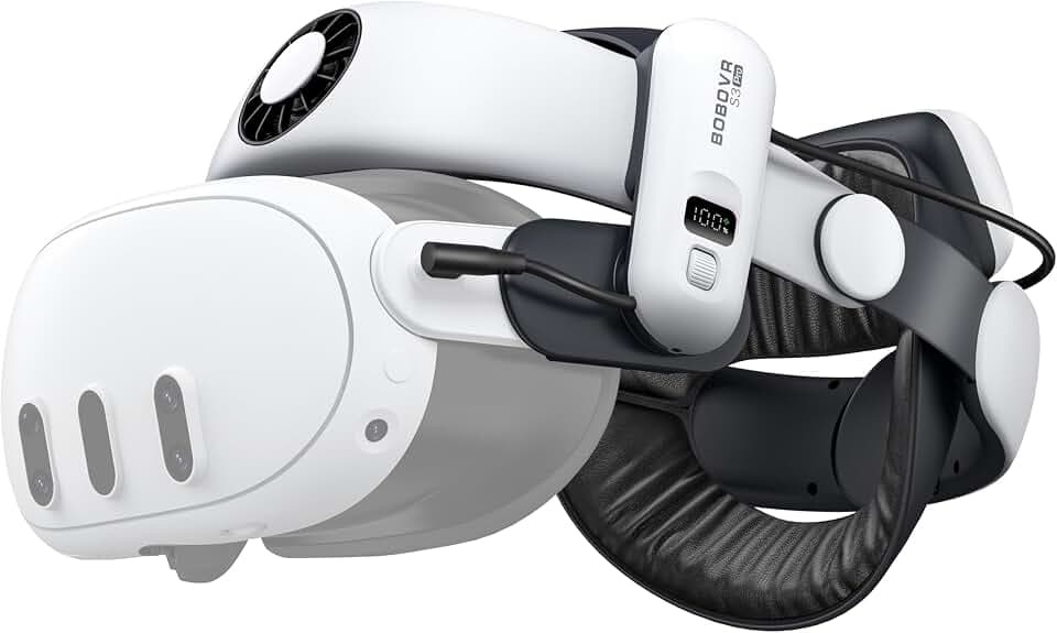 BOBOVR S3 Pro Strap mit Akku Kompatibel mit Meta Quest 3/Quest 3S