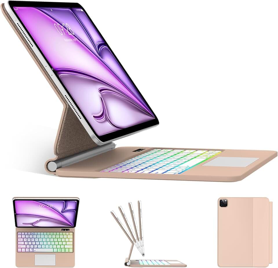 Magic Keyboard Case for iPad Air 13 & iPad Pro 12.9 (6th/5th/4th/3rd Gen)