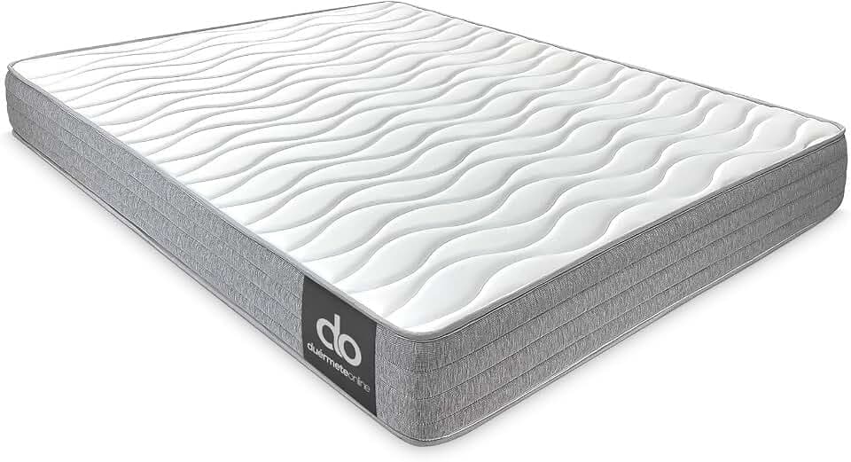 Duérmete Online - Matratze 90 x 180 cm, viskoelastisch, Frida mit Winter-/Sommerseite, ergonomisch, optimaler Komfort und Härte, hygienisch und atmungsaktiv, Dicke 21 cm