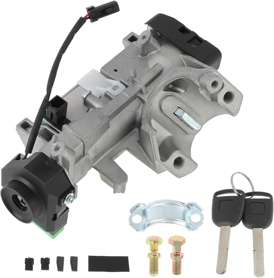 Ignition Lock Cylinder for Honda Civic 1.3L 1.7L 2.0L 2003-2005 Ignition Switch Cylinder Barrel Lock with 2 Key No.35100S5AA82/35100S5AA31