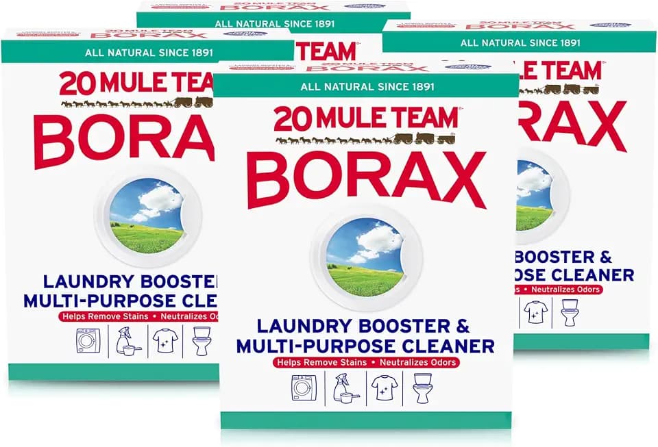 20 Mule Team Borax Powder Laundry Booster, All Natural, 65 Oz, 4 Count