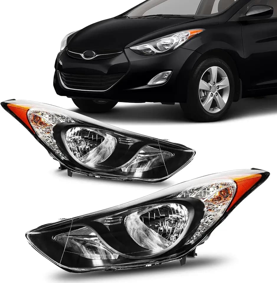 Torchbeam Headlights Assembly for Hyundai Elantra 2011-2013 1.8L
