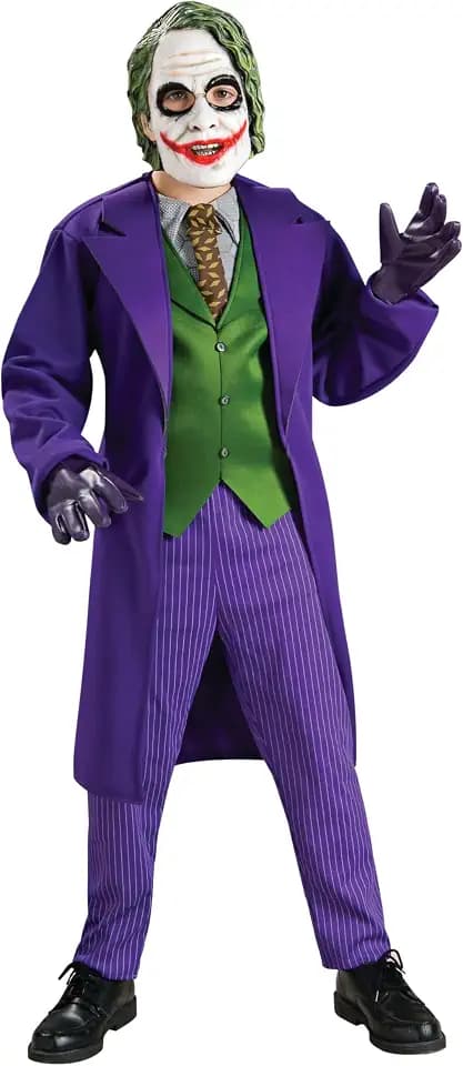 Rubie's Offizielles DC Comics Joker Deluxe Kinderkostüm, Batman Superschurke