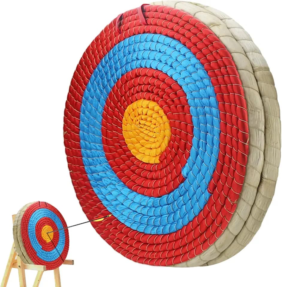 Cifupy Traditional Hand-Made Archery Target 3/5/7 Layers Straw Archery Target,Arrow Target for Recurve Bow Longbow for Outdoor Hunting Shooting Practice Archery (20 Inch Targets for Backyard)