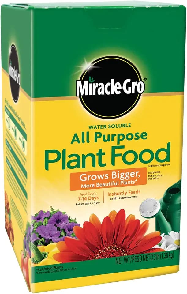 Miracle-Gro Water Soluble All Purpose Plant Food, 3 lb.